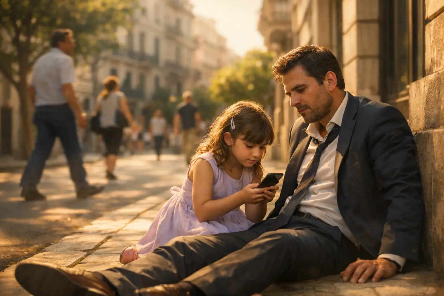 Quando tutti passarono oltre, solo una bambina si fermò davanti a lui—e senza volerlo riportò alla luce il segreto più importante della sua vita