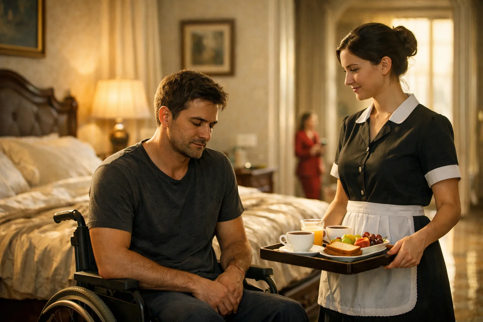 Finse di essere rimasto su una sedia a rotelle per smascherare la fidanzata che amava il suo lusso… ma fu la sua domestica a insegnargli cosa significa restare davvero