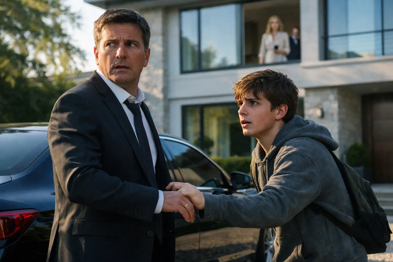 Stava per aprire la portiera della sua berlina… poi un ragazzino lo fermò e gli indicò ciò che era nascosto sotto l’auto