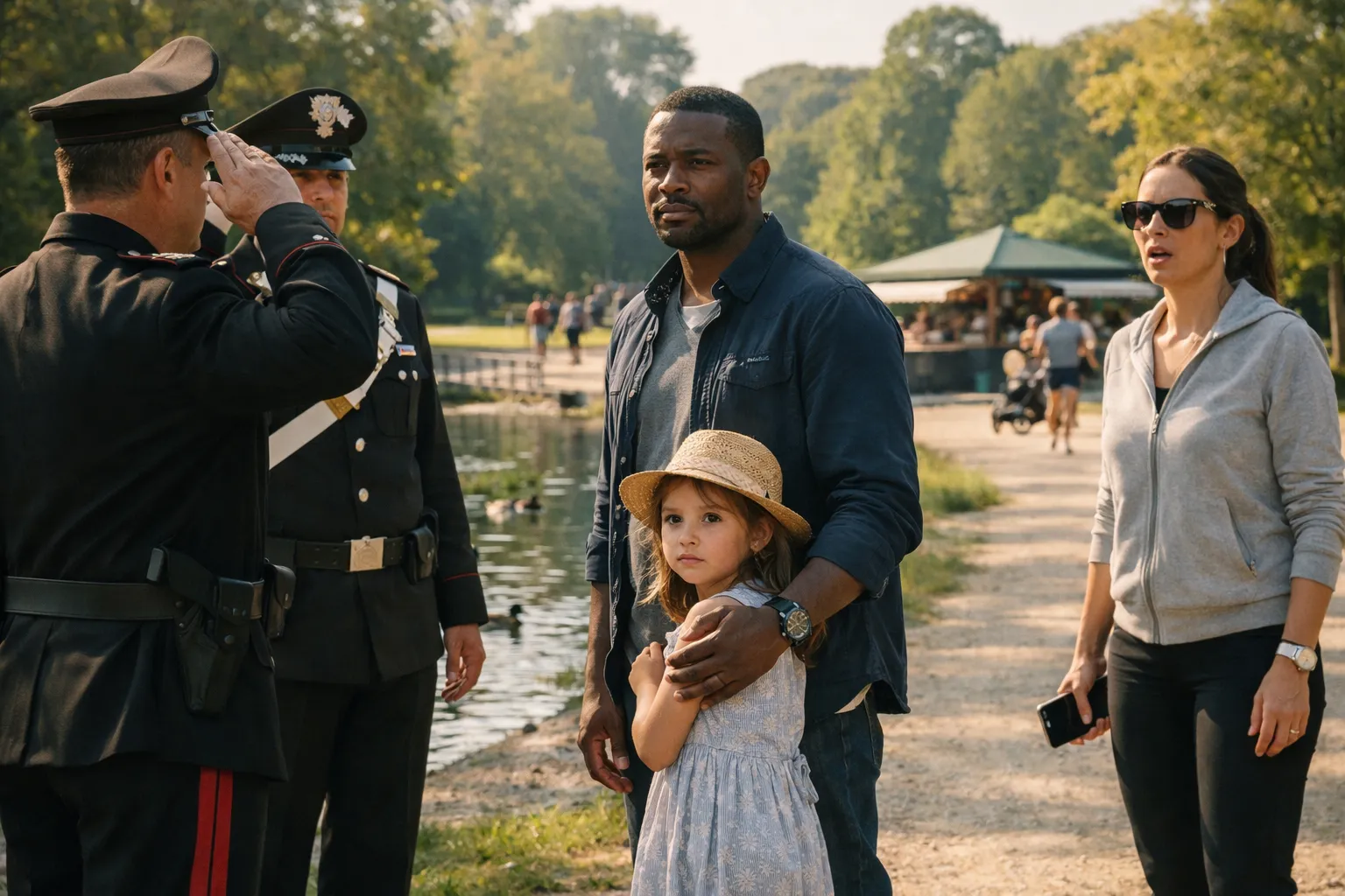 Una donna indicò un uomo con una bambina come “sospetto”… poi arrivarono i carabinieri e lo salutarono davanti a tutti