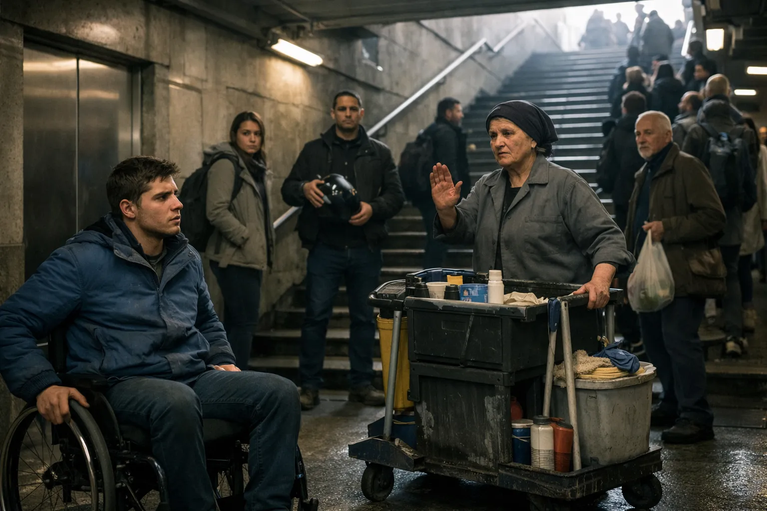 Davanti a quei gradini nessuno si fermava. Poi si fermò proprio la persona che nessuno si aspettava